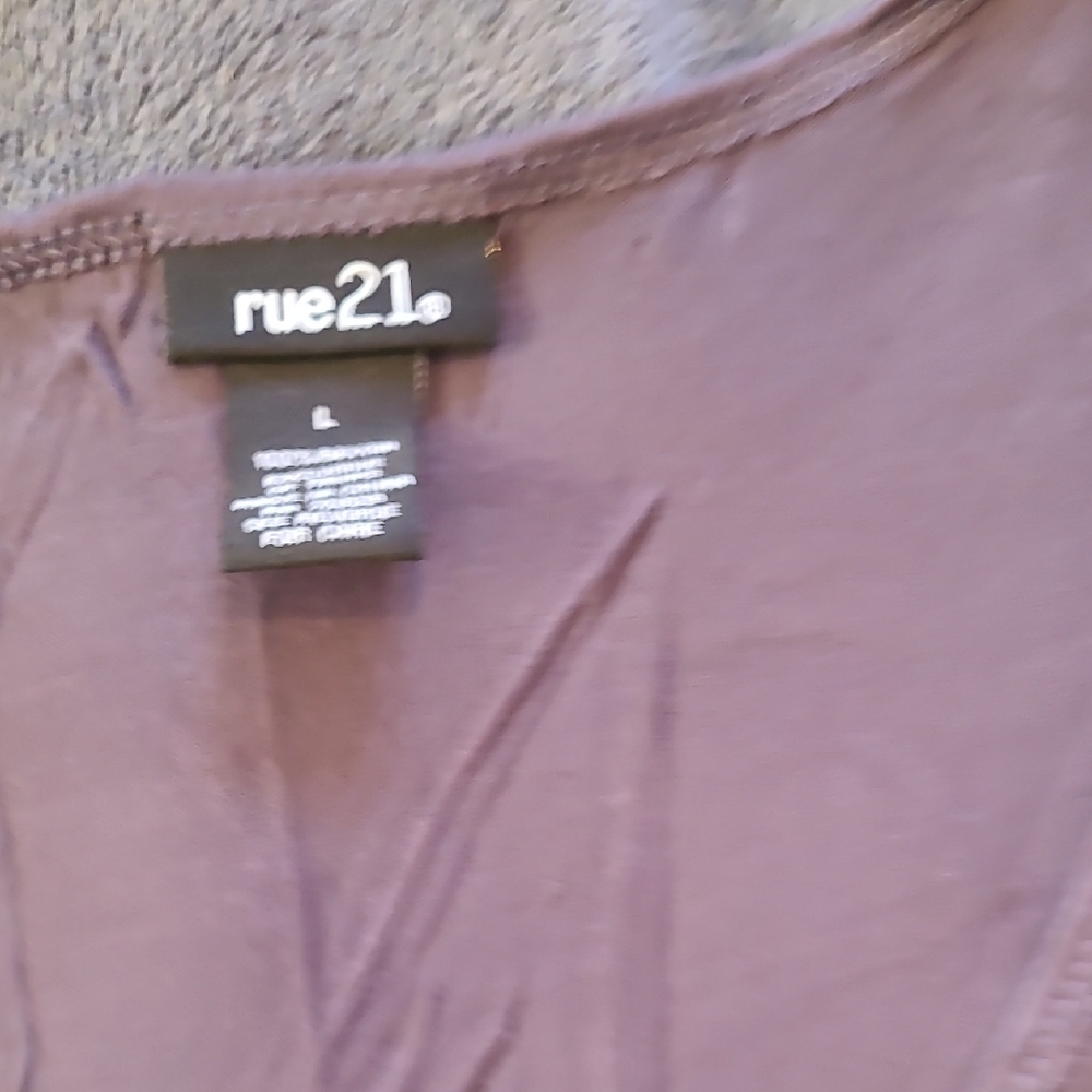 Rue21 Purple Tank Top with Pink Bow Accents - Picture 2 of 3